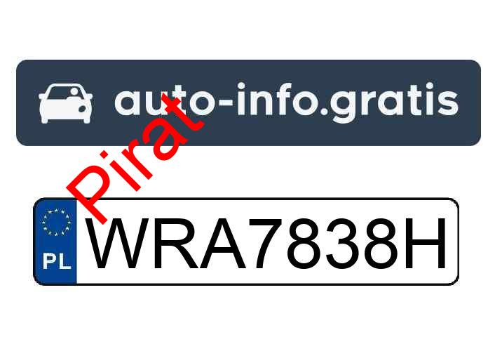 Pirat drogowy w pojeździe o numerach rejestracyjnych WRA7838H