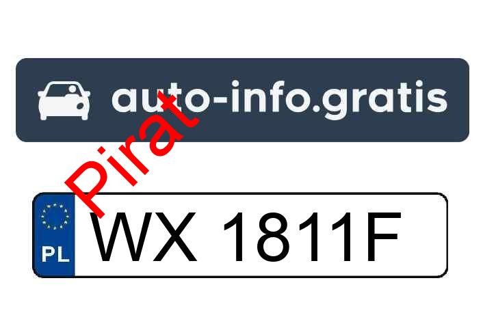 Pirat drogowy w pojeździe o numerach rejestracyjnych WX1811F