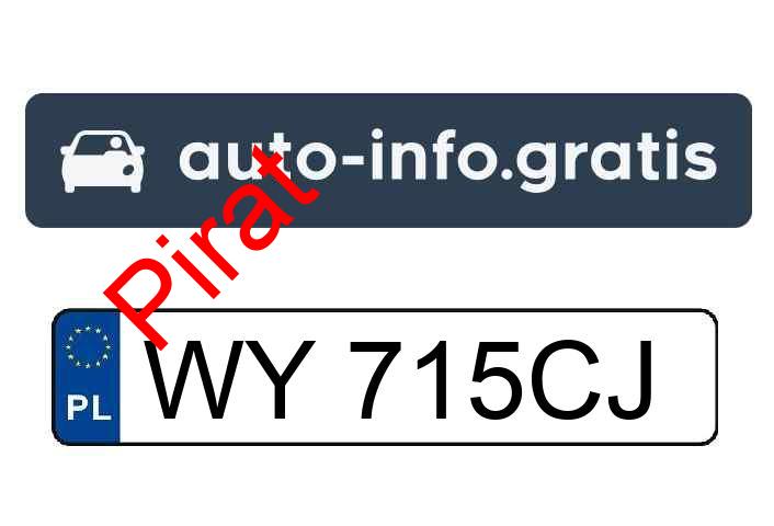 Pirat drogowy w pojeździe o numerach rejestracyjnych WY715CJ