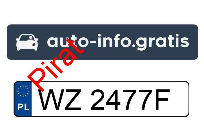 Pirat drogowy w pojeździe o numerach rejestracyjnych WZ2477F