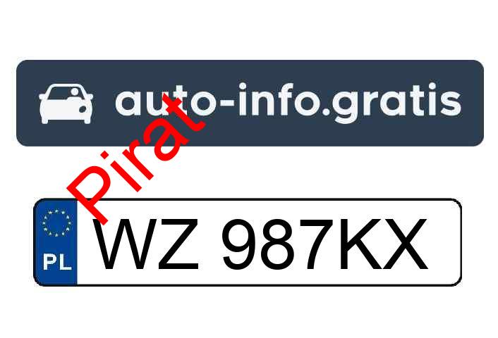 Pirat drogowy w pojeździe o numerach rejestracyjnych WZ987KX
