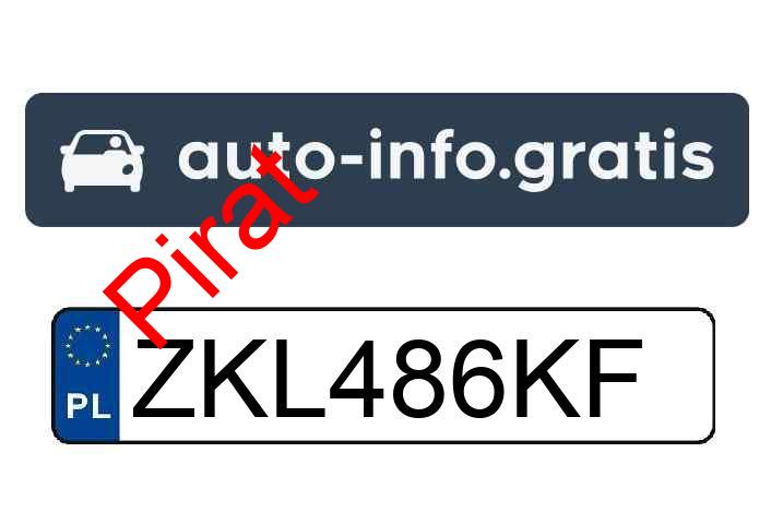 Pirat drogowy w pojeździe o numerach rejestracyjnych ZKL486KF