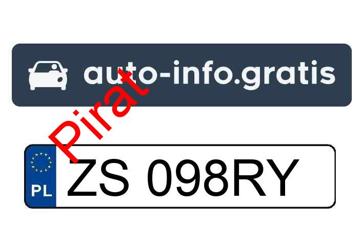 Pirat drogowy w pojeździe o numerach rejestracyjnych ZS098RY