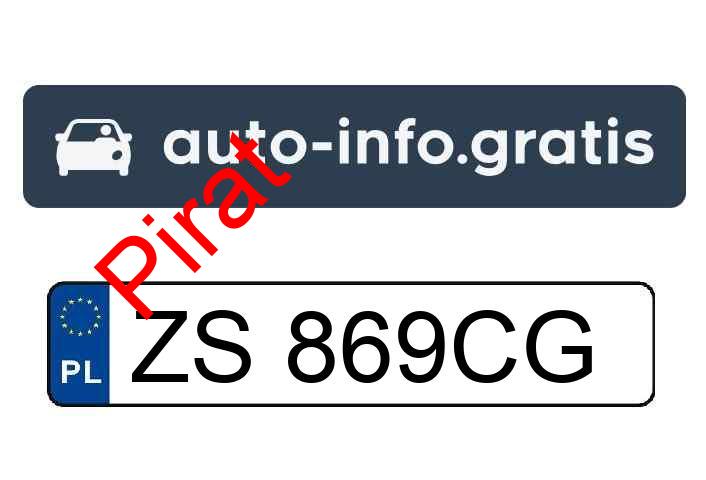 Pirat drogowy w pojeździe o numerach rejestracyjnych ZS869CG