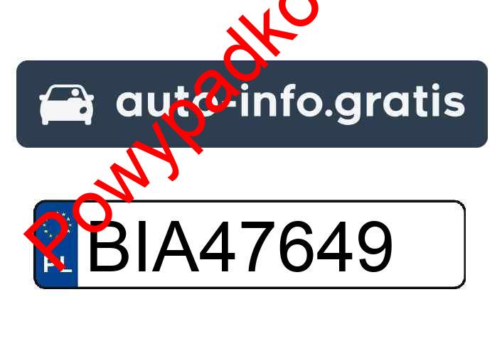 Pojazd o numerach BIA47649 uczestniczył w wypadku