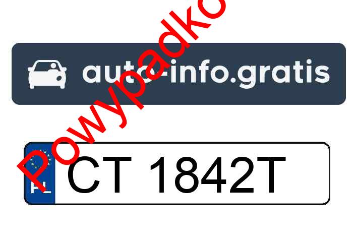Pojazd o numerach CT1842T uczestniczył w wypadku