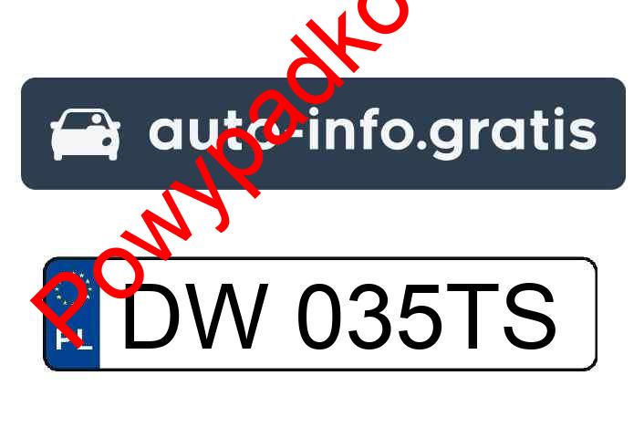 Pojazd o numerach DW035TS uczestniczył w wypadku