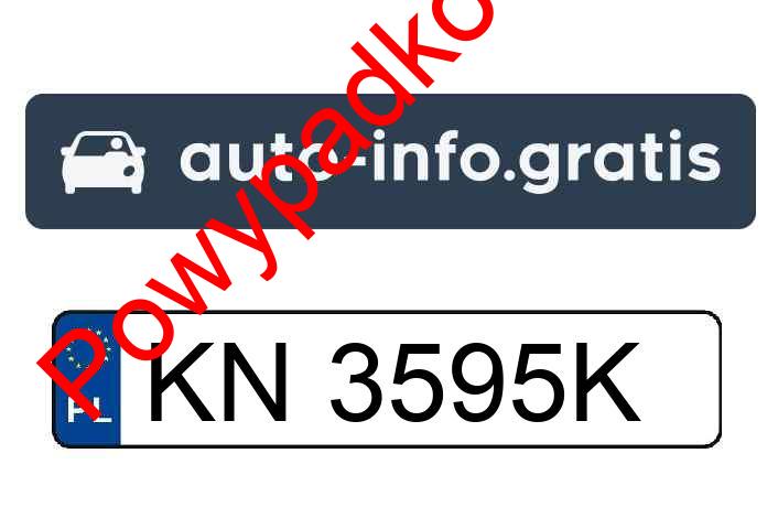 Pojazd o numerach KN3595K uczestniczył w wypadku