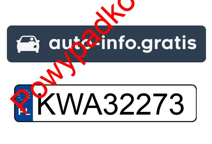 Pojazd o numerach KWA32273 uczestniczył w wypadku