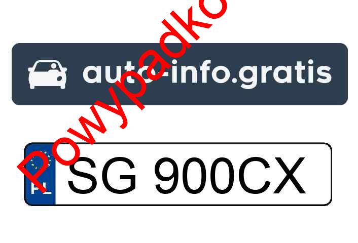 Pojazd o numerach SG900CX uczestniczył w wypadku