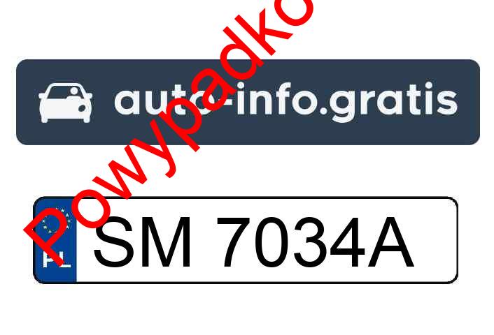 Pojazd o numerach SM7034A uczestniczył w wypadku