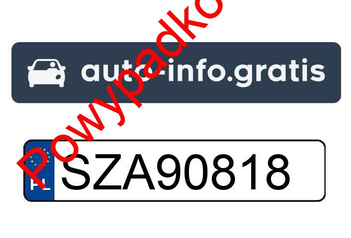 Pojazd o numerach SZA90818 uczestniczył w wypadku