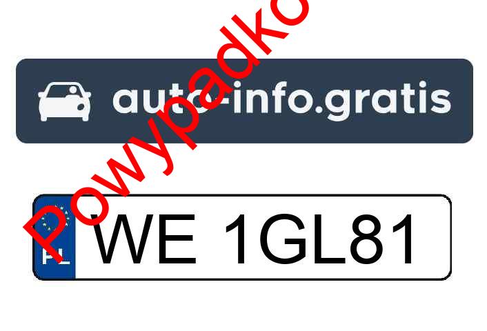 Pojazd o numerach WE1GL81 uczestniczył w wypadku