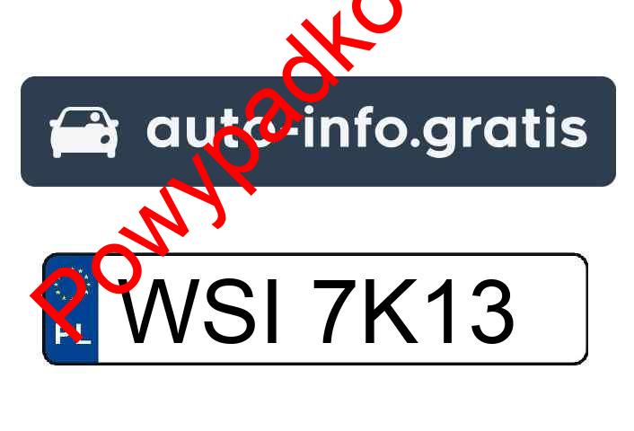 Pojazd o numerach WSI7K13 uczestniczył w wypadku