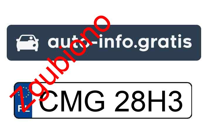 Zgubiono tablicę rejestracyjną o numerach CMG28H3