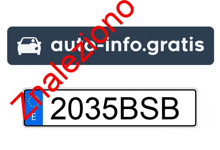 Znaleziono tablicę rejestracyjną o numerach 2035BSB