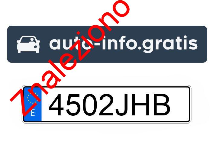 Znaleziono tablicę rejestracyjną o numerach 4502JHB