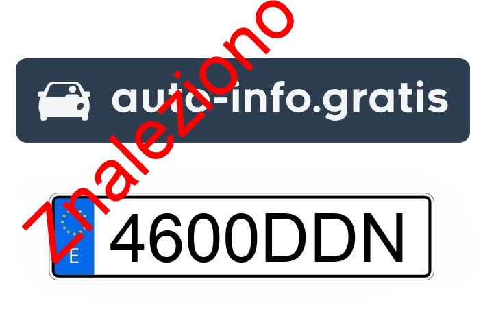 Znaleziono tablicę rejestracyjną o numerach 4600DDN