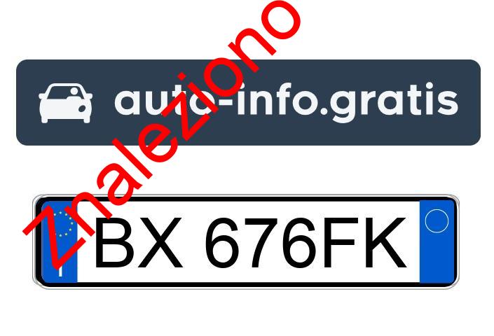 Znaleziono tablicę rejestracyjną o numerach BX676FK