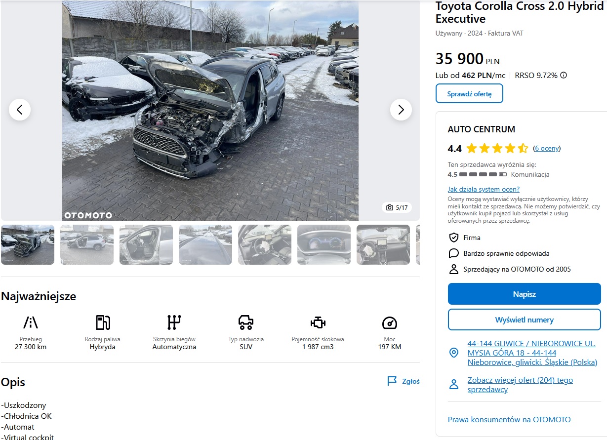 Numer rejestracyjny WZ 794JG posiada TOYOTA Yaris 1.5 MR`24 E6d Comfort - WZ794JG