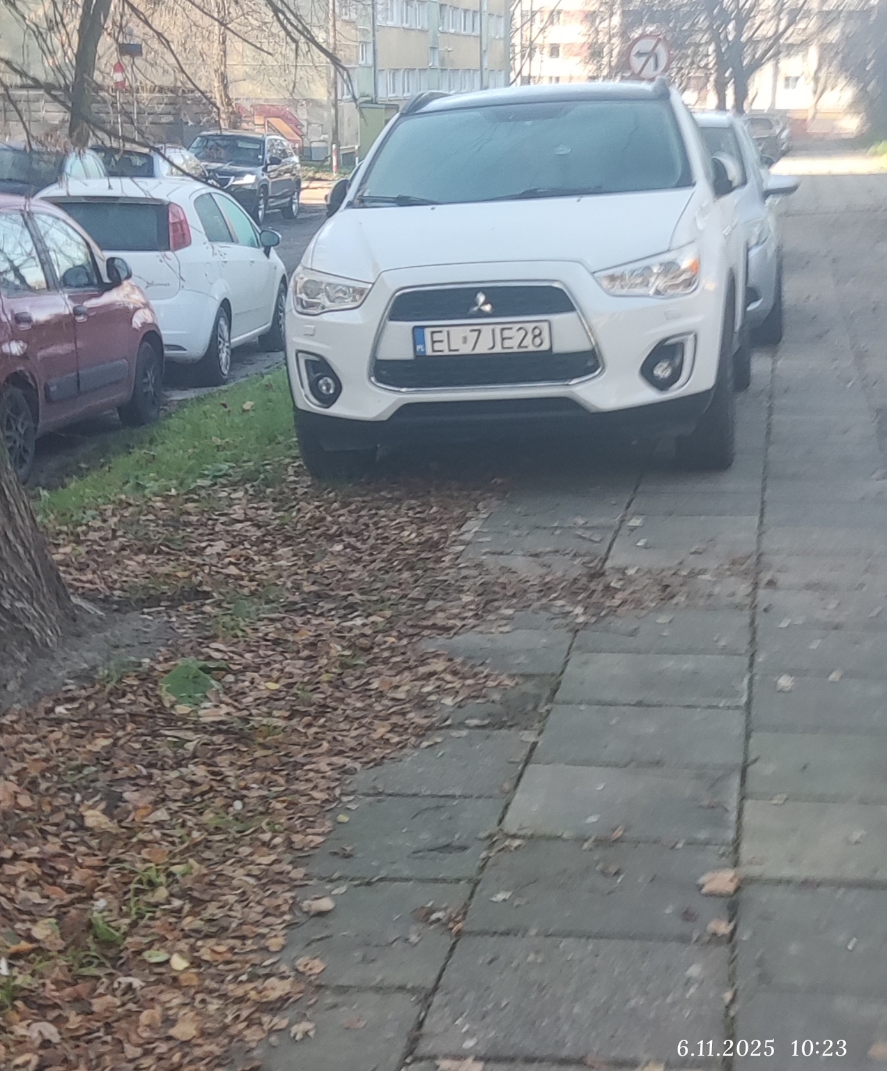 Mistrz parkowania w pojeździe o numerach EL7JE28