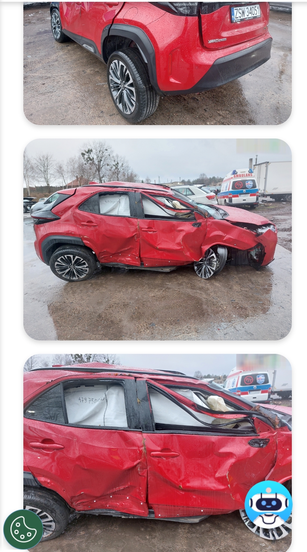 Numer rejestracyjny ZSW34051 posiada TOYOTA TOYOTA YARIS CROSS