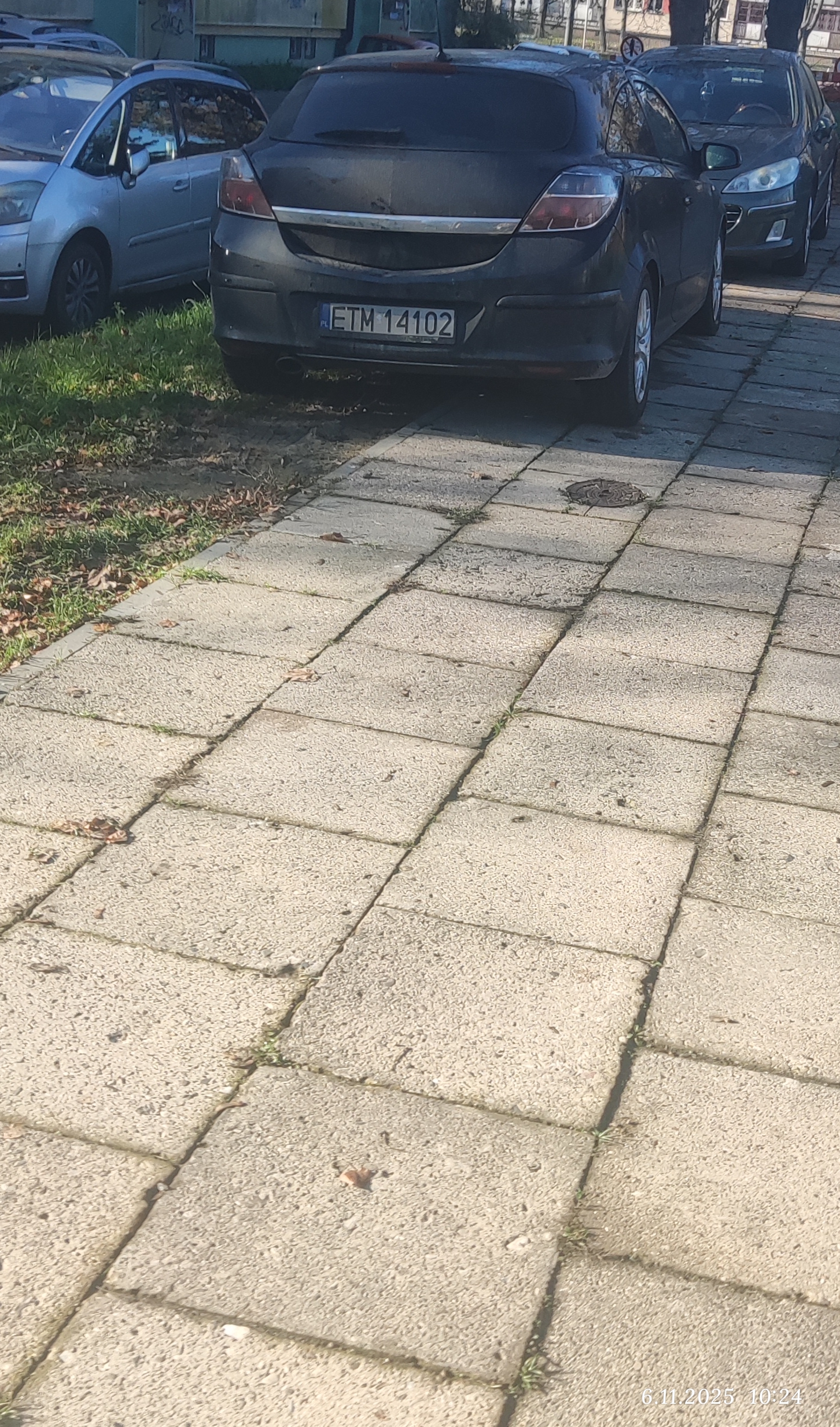 Parkowanie z dala od krawędzi jezdni 300zl 5pkt, parkowanie na trawniku 1000zl, jazdy po chodniku 1500zl ...