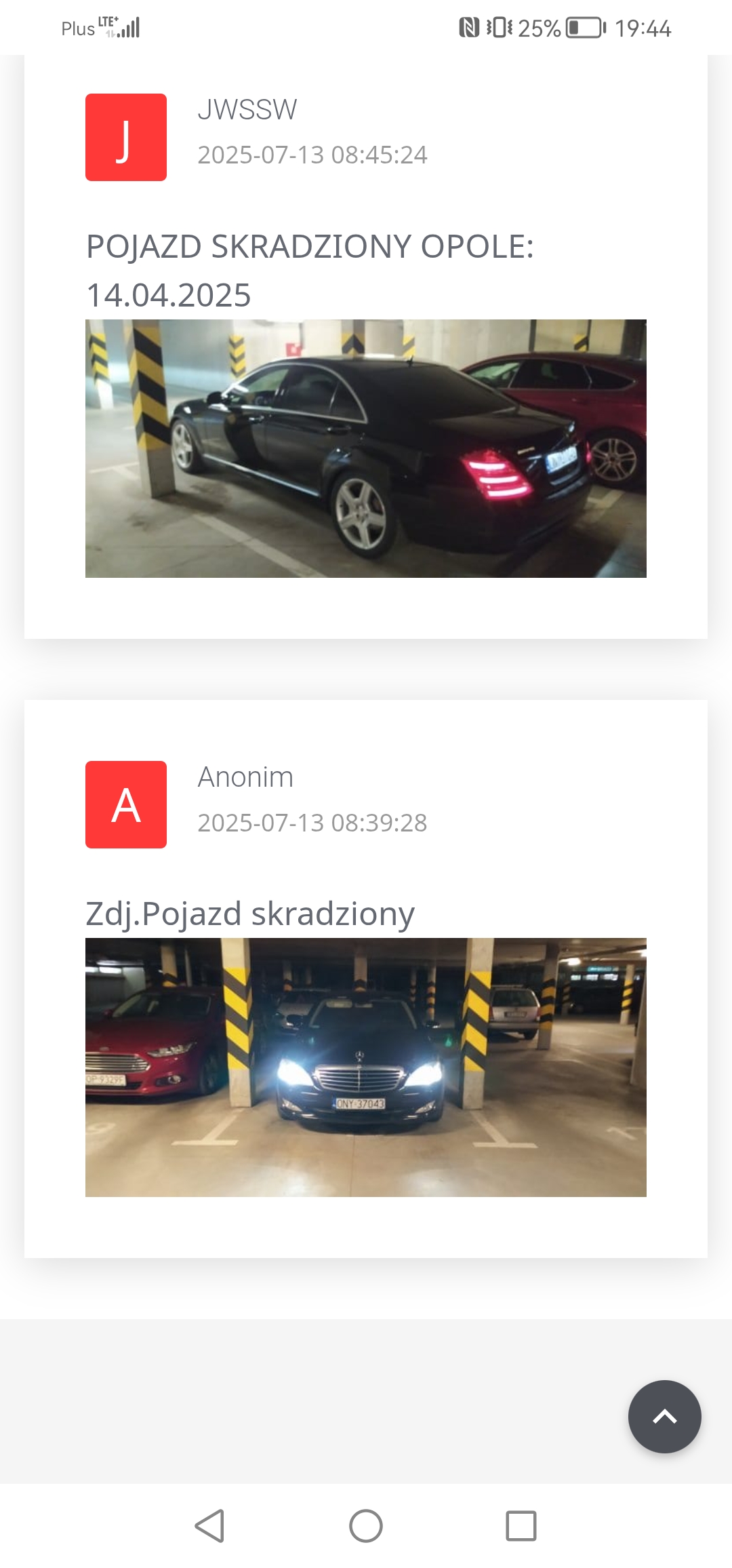 Skradziono pojazd o numerach rejestracyjnych PKN0654K