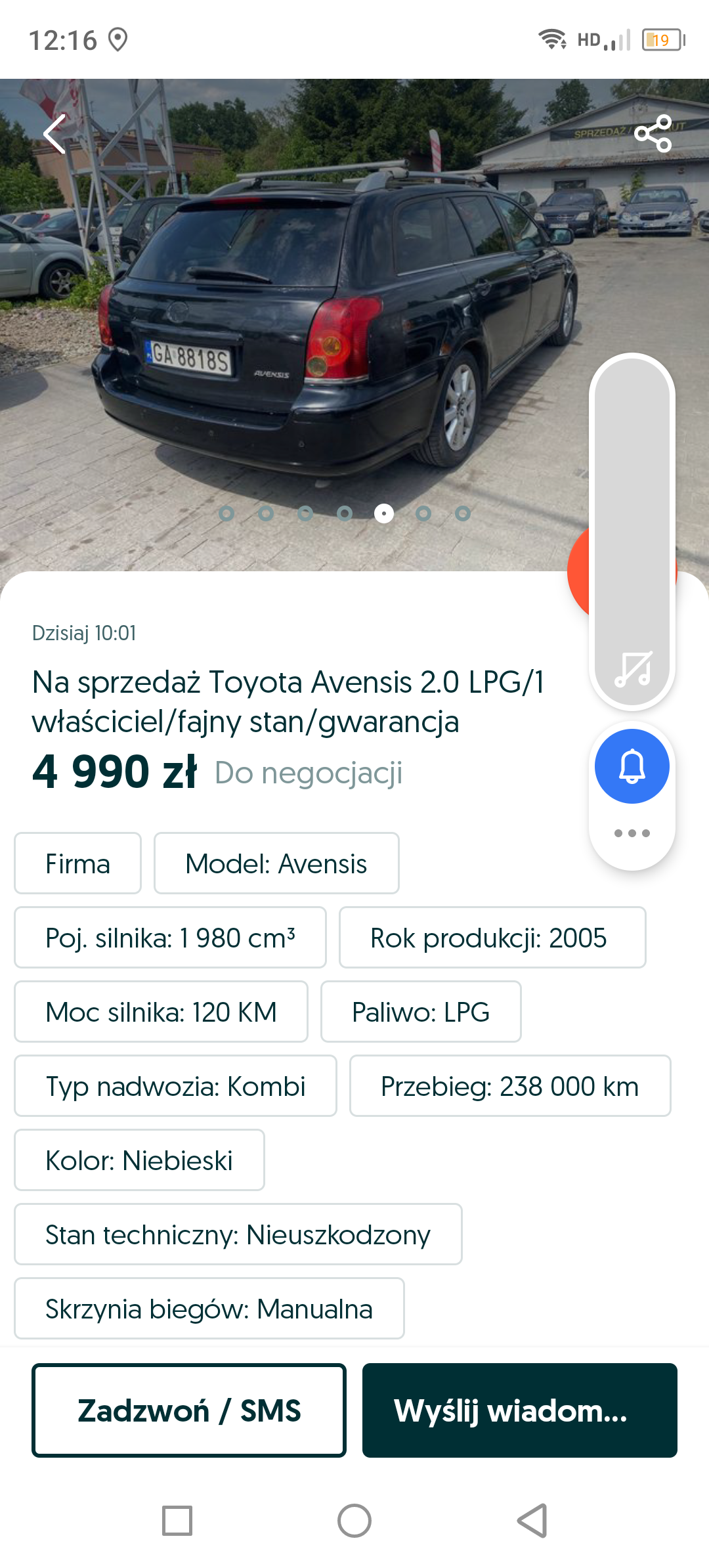 Wystawiony na OLX z cofniętym licznikiem