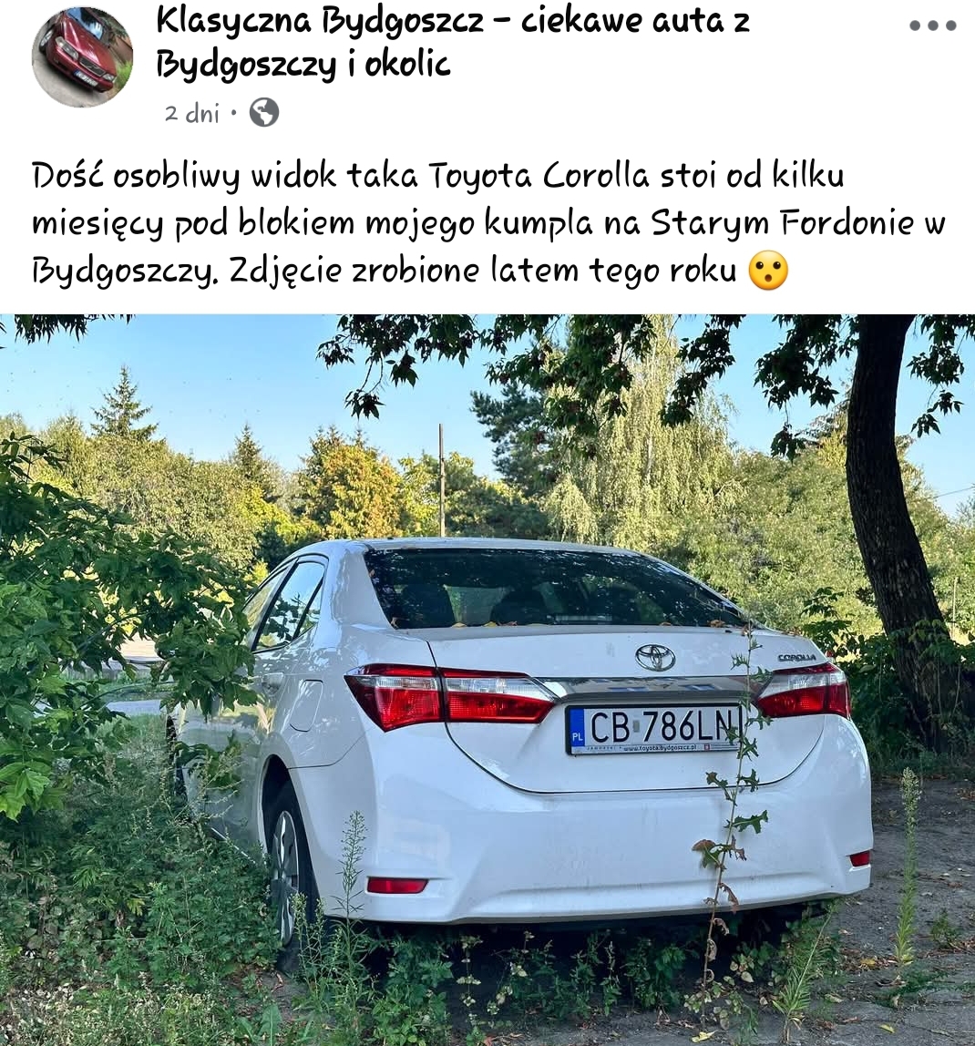 Numer rejestracyjny CB 786LN posiada TOYOTA Corolla 1.6 MR`16 E6 Comfort - CB786LN