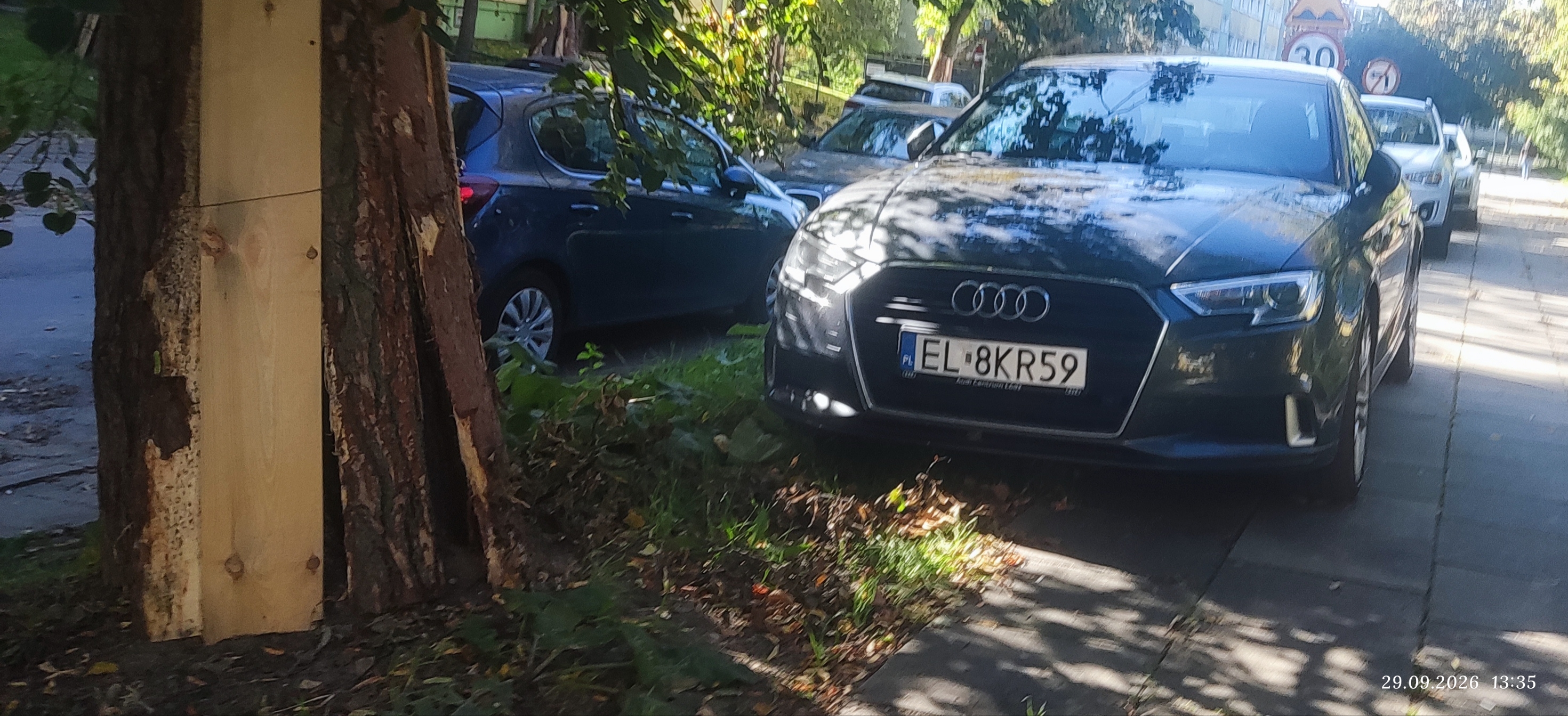 Pirat drogowy w pojeździe o numerach rejestracyjnych EL8KR59