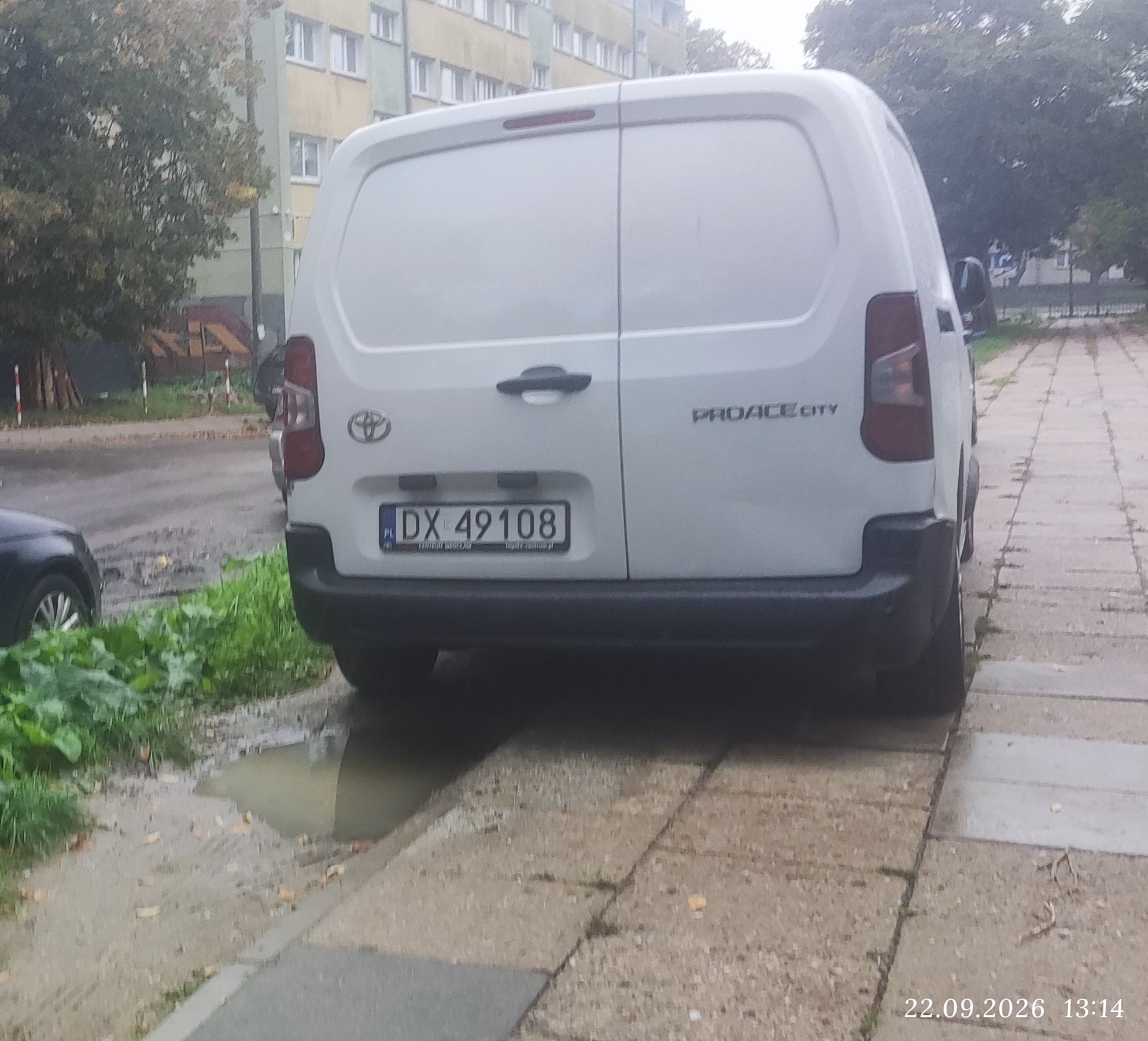 Mistrz parkowania w pojeździe o numerach DX49108