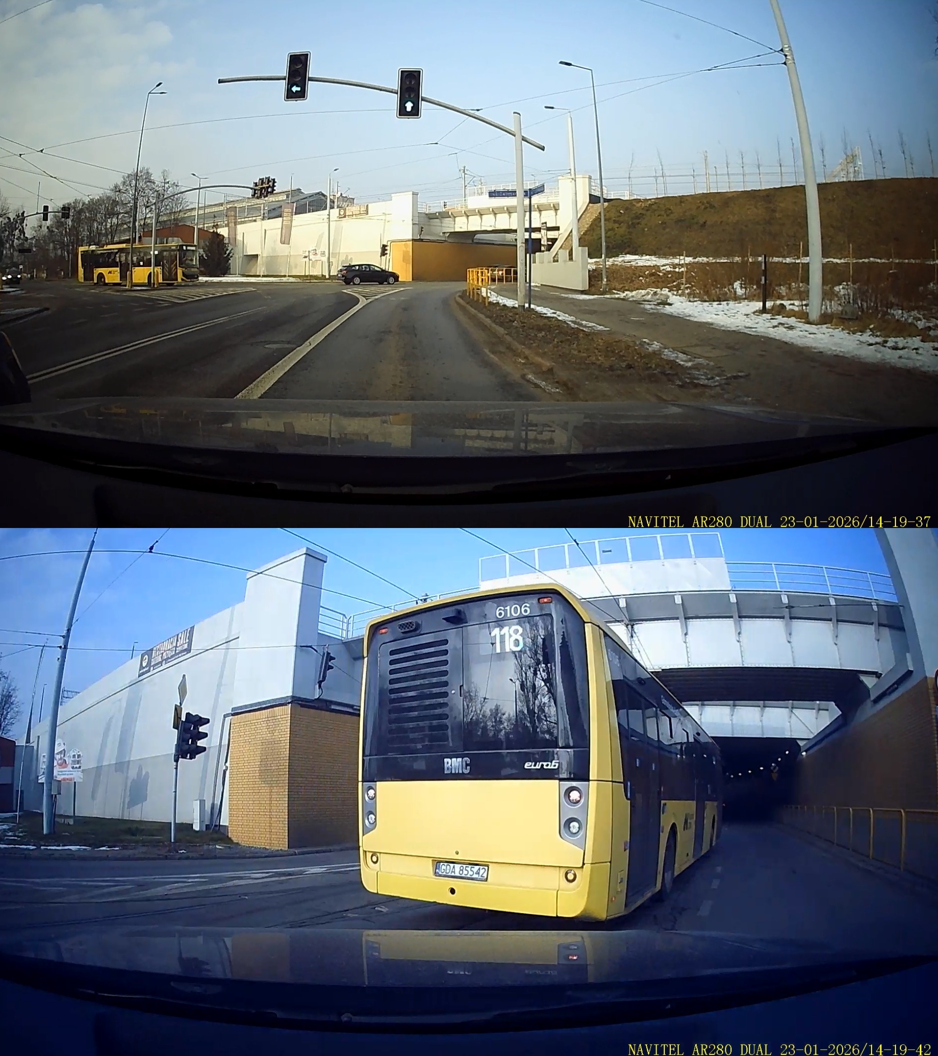 Pirat drogowy w pojeździe o numerach rejestracyjnych GDA85542