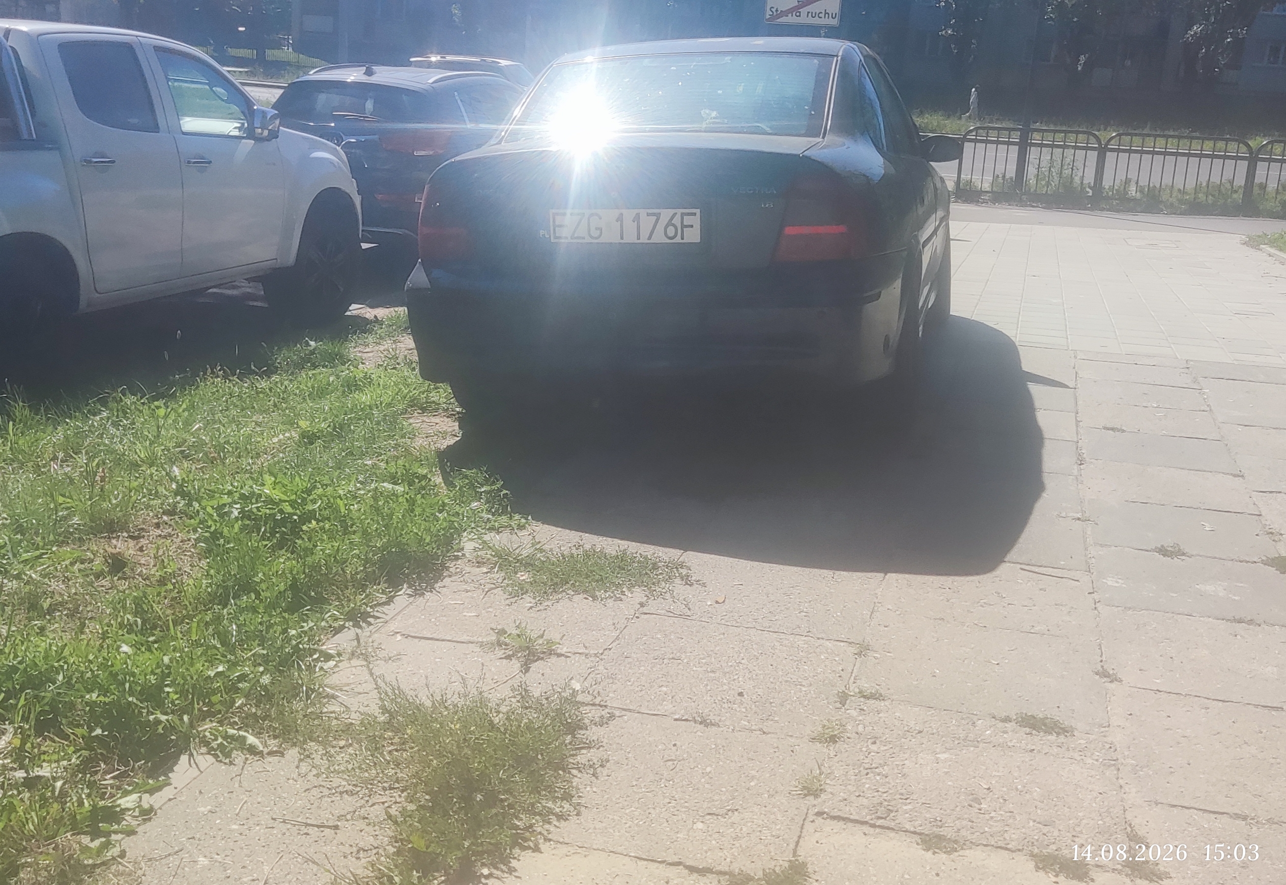 Mistrz parkowania w pojeździe o numerach EZG1176F