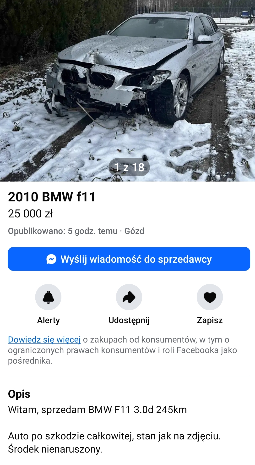 Uszkodzony przód