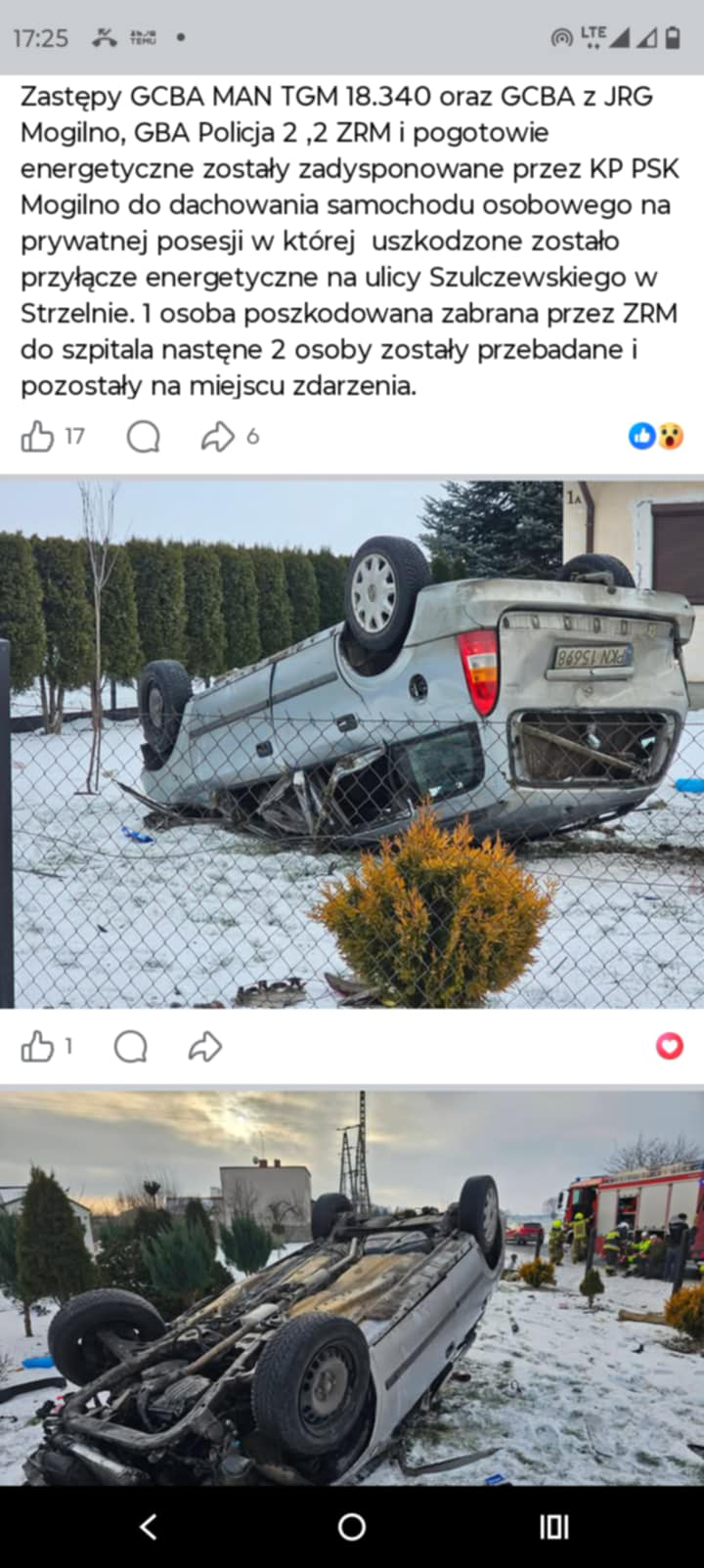 Pirat drogowy w pojeździe o numerach rejestracyjnych PKN15698