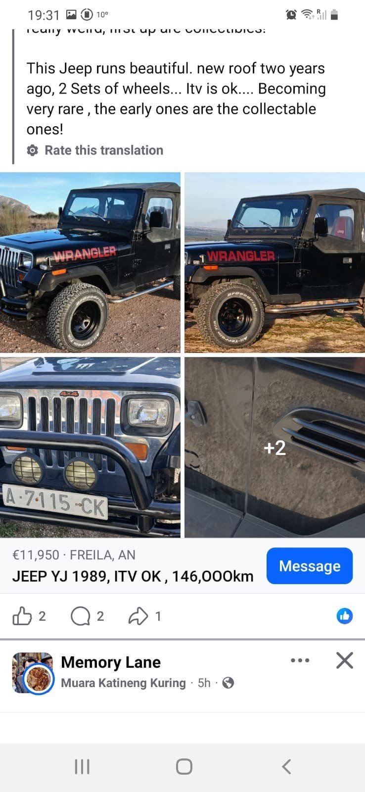 Numer rejestracyjny A7115CK posiada JEEP WRANGLER Numer rejestracyjny A7115CK posiada JEEP WRANGLER