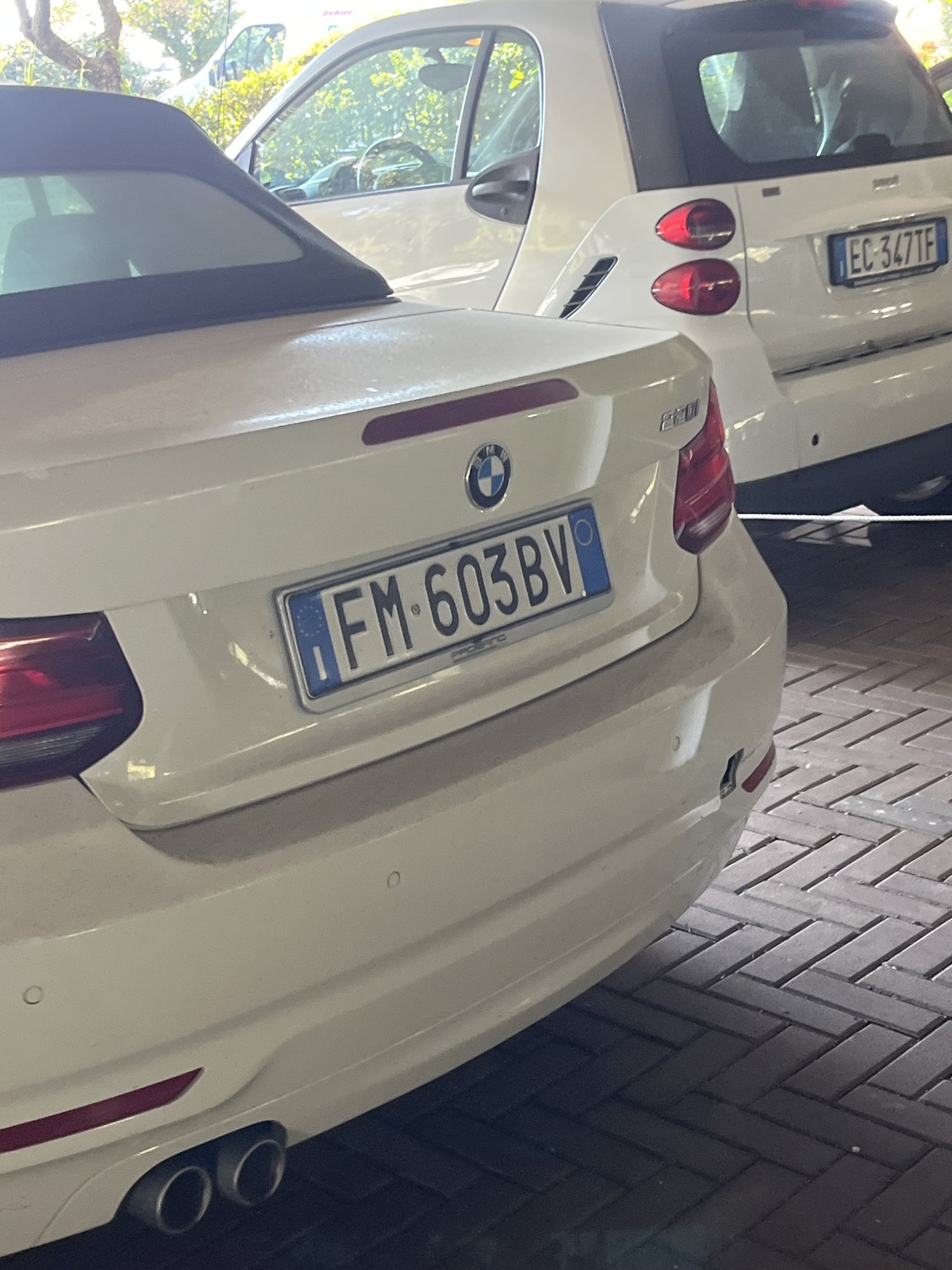 Numer rejestracyjny FM603BV posiada BMW Serie 2 Cabrio