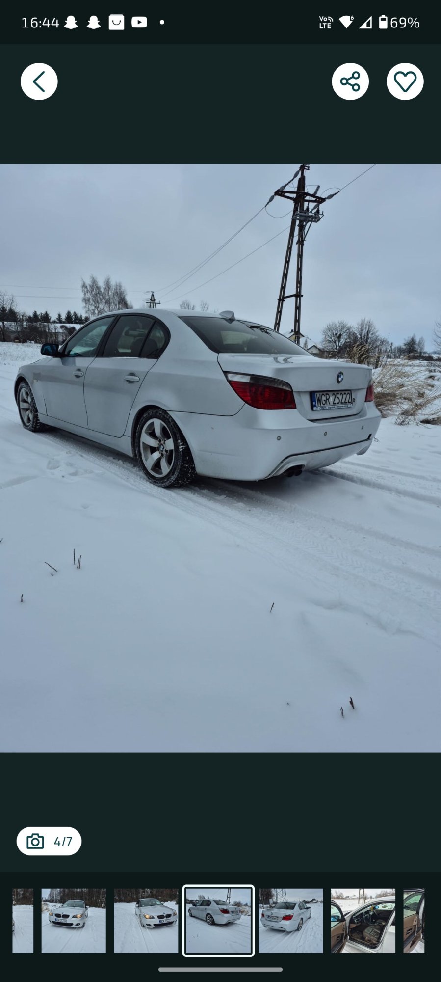 Numer rejestracyjny WGR 25222 posiada BMW 525 D - WGR25222 Numer rejestracyjny WGR 25222 posiada BMW 525 D - WGR25222