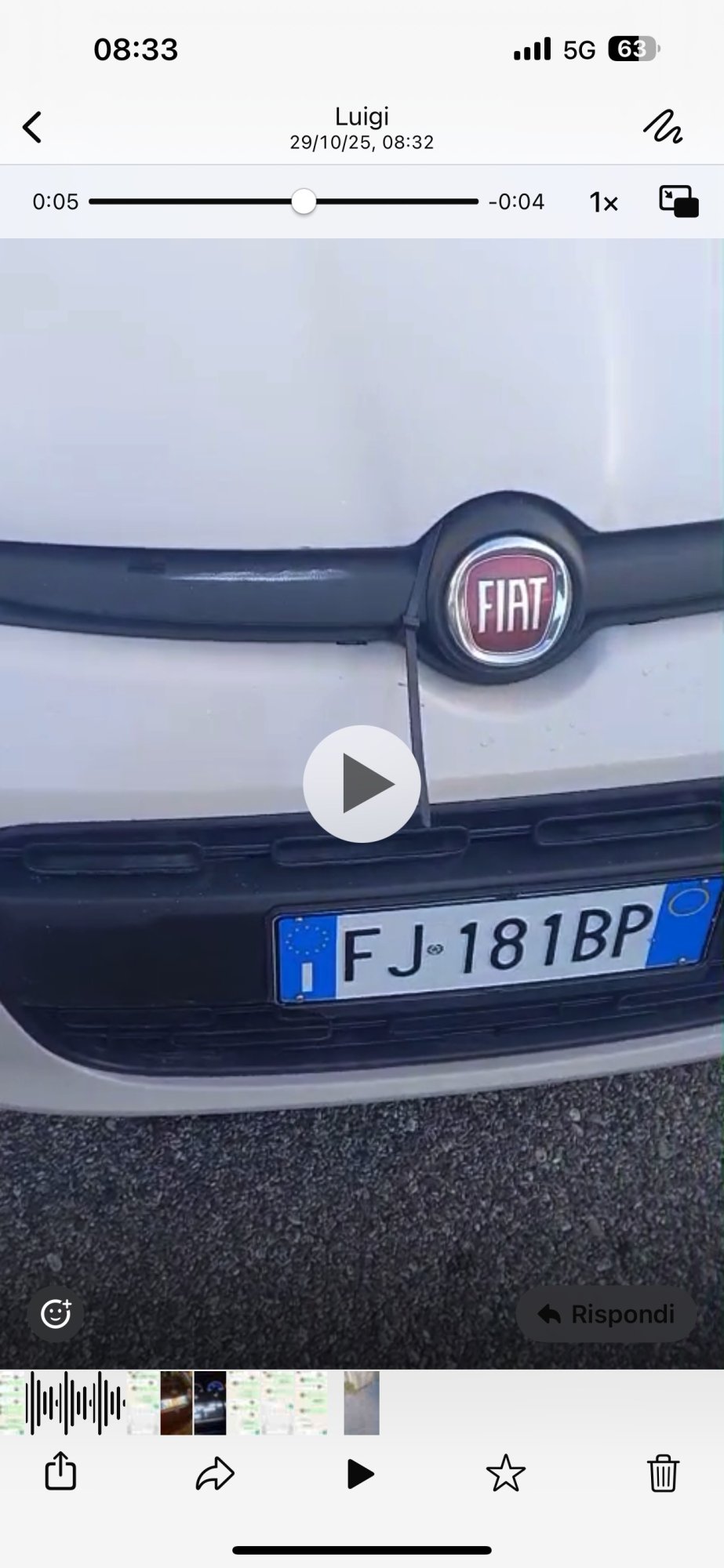 Numer rejestracyjny FJ181BP posiada FIAT Panda 3a serie Numer rejestracyjny FJ181BP posiada FIAT Panda 3a serie