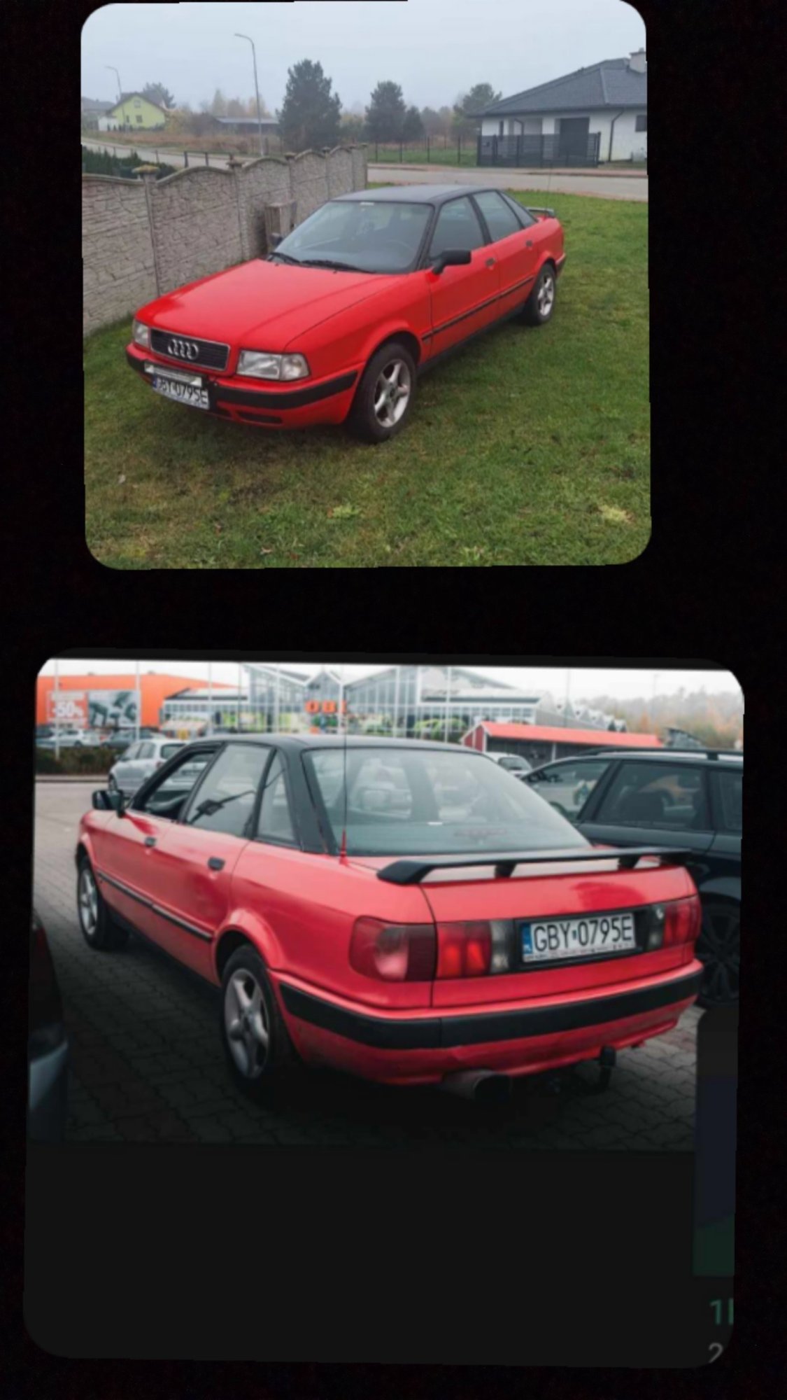 Numer rejestracyjny GBY 0795E posiada AUDI B4 - GBY0795E