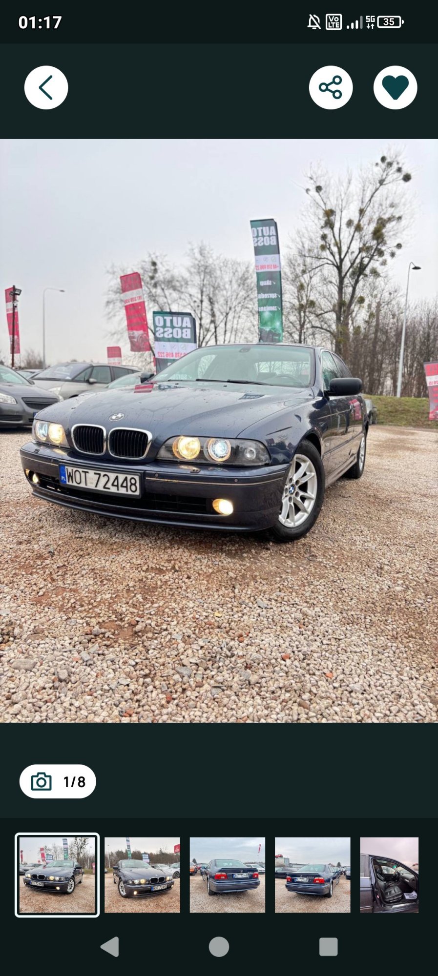 Numer rejestracyjny WOT 72448 posiada BMW 530 D - WOT72448