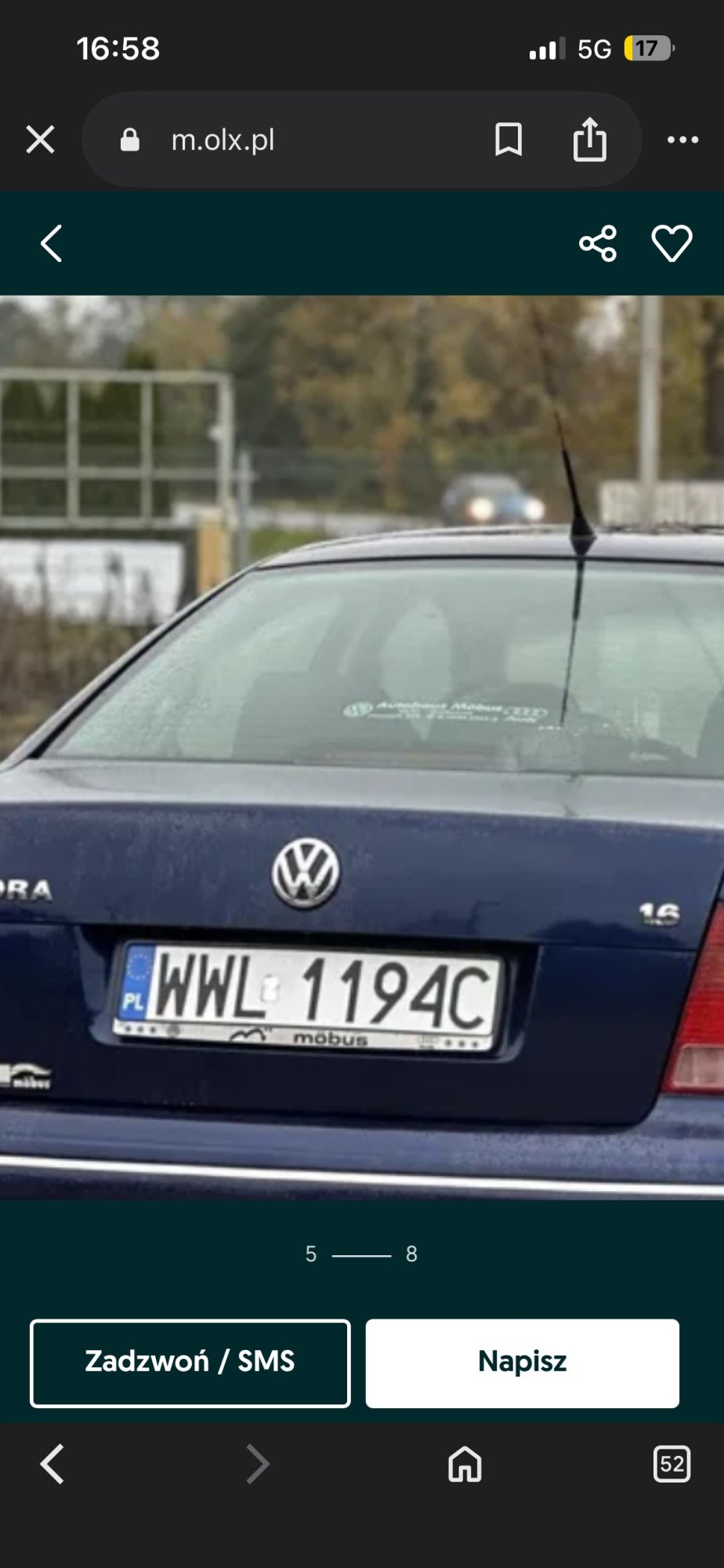 Numer rejestracyjny WWL 1194C posiada VOLKSWAGEN BORA - WWL1194C Numer rejestracyjny WWL 1194C posiada VOLKSWAGEN BORA - WWL1194C