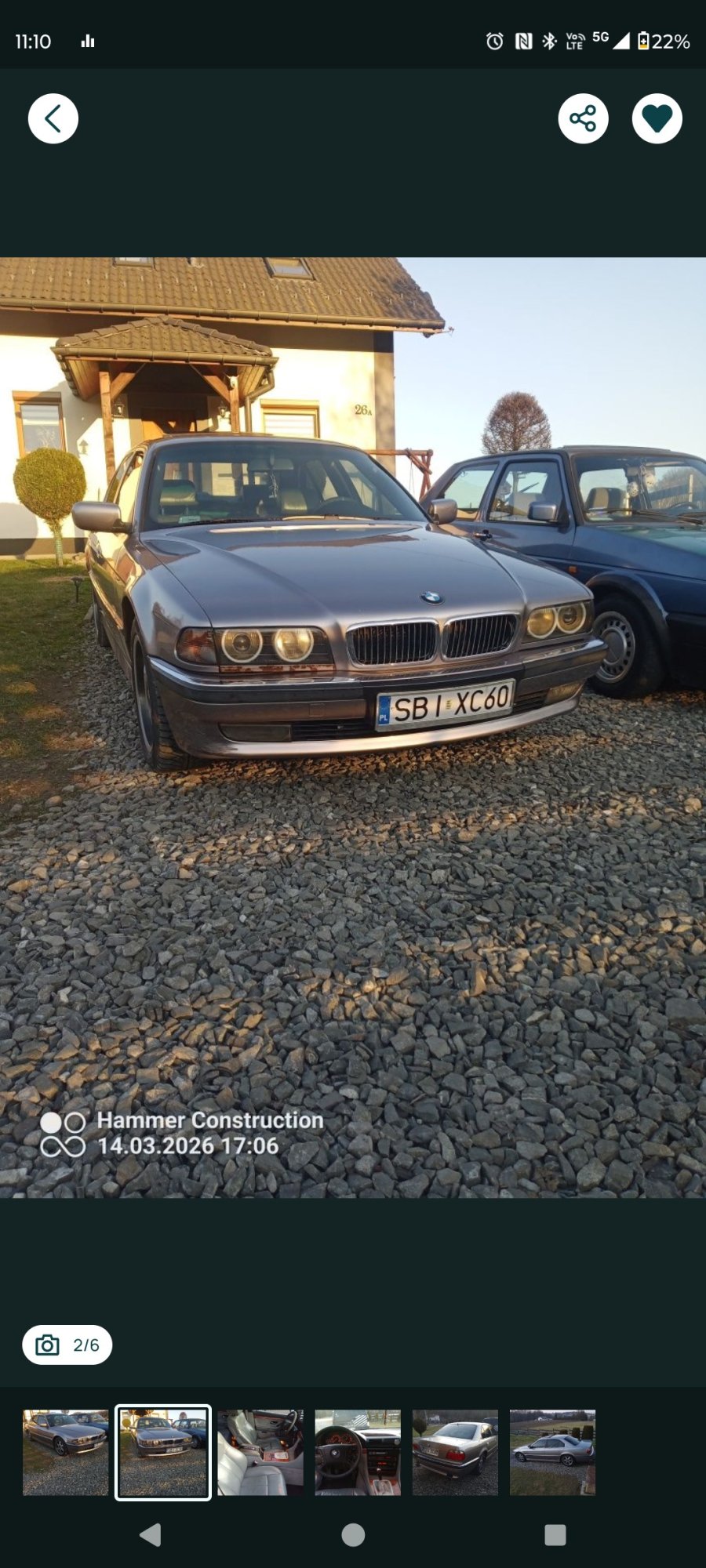 Numer rejestracyjny SBI XC60 posiada BMW 735i Kat. E38 735i Kat. E38 - SBIXC60
