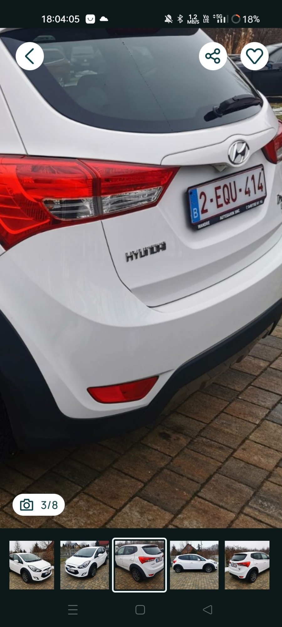 Numer rejestracyjny 2EQU414 posiada Hyundai 