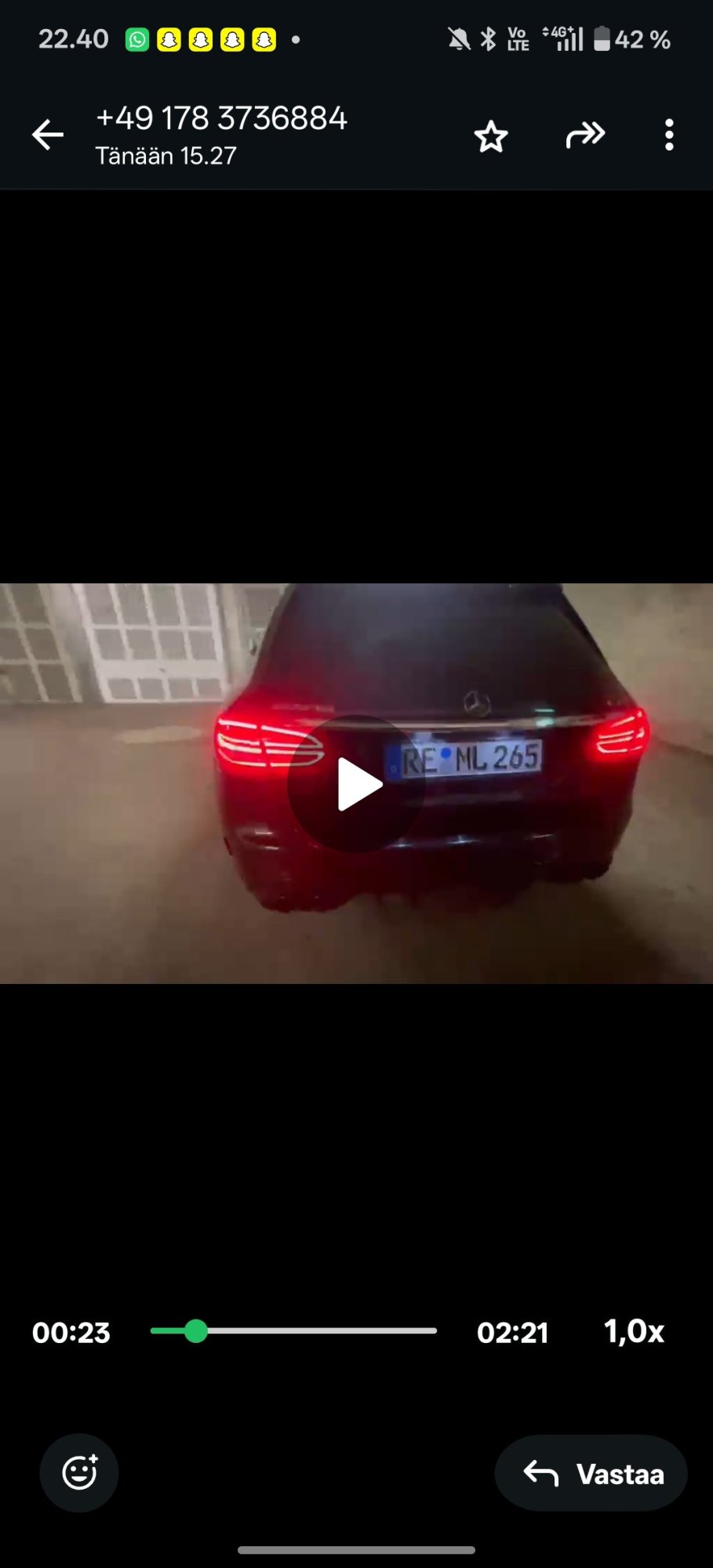 Numer rejestracyjny REML265 posiada Mercedes 
