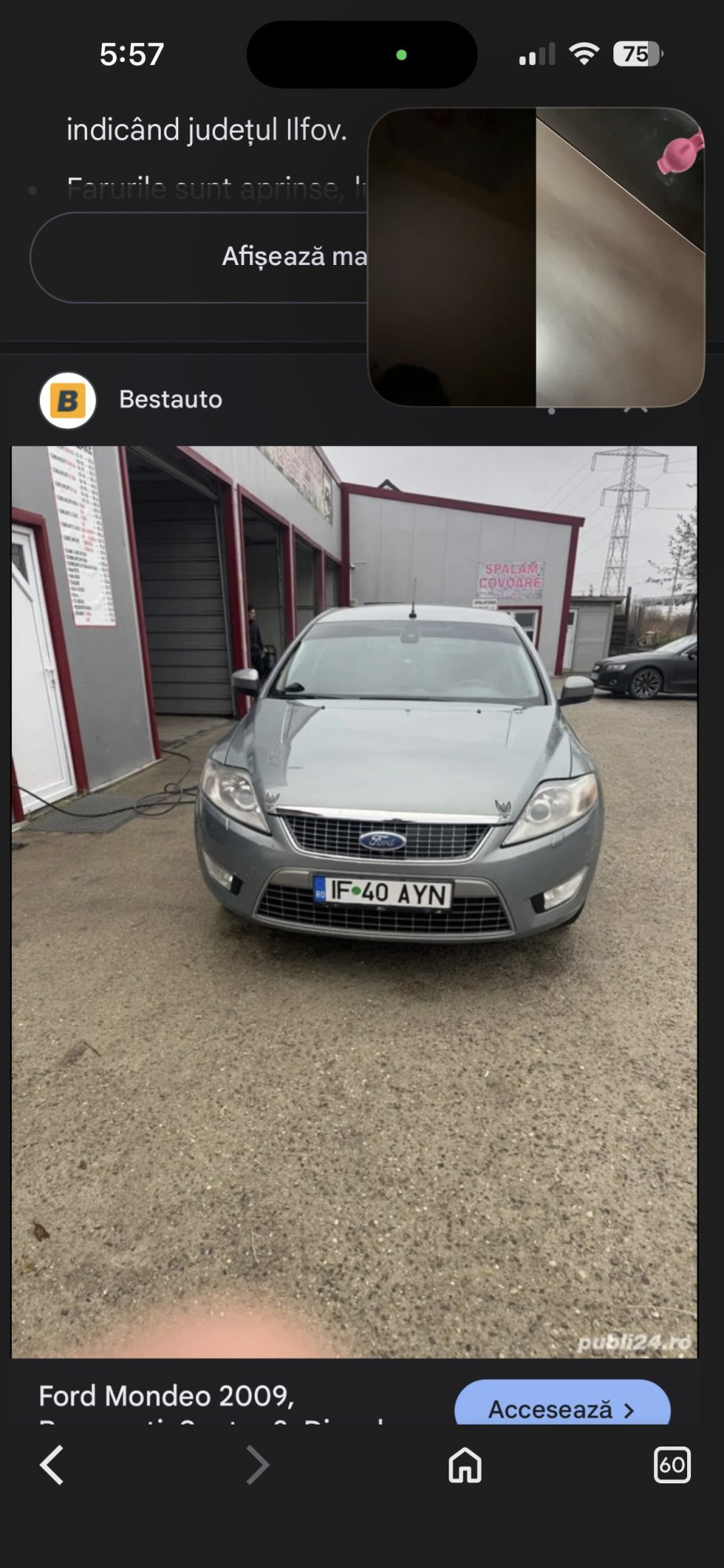 Numer rejestracyjny IF40AYN posiada Ford Mondeo