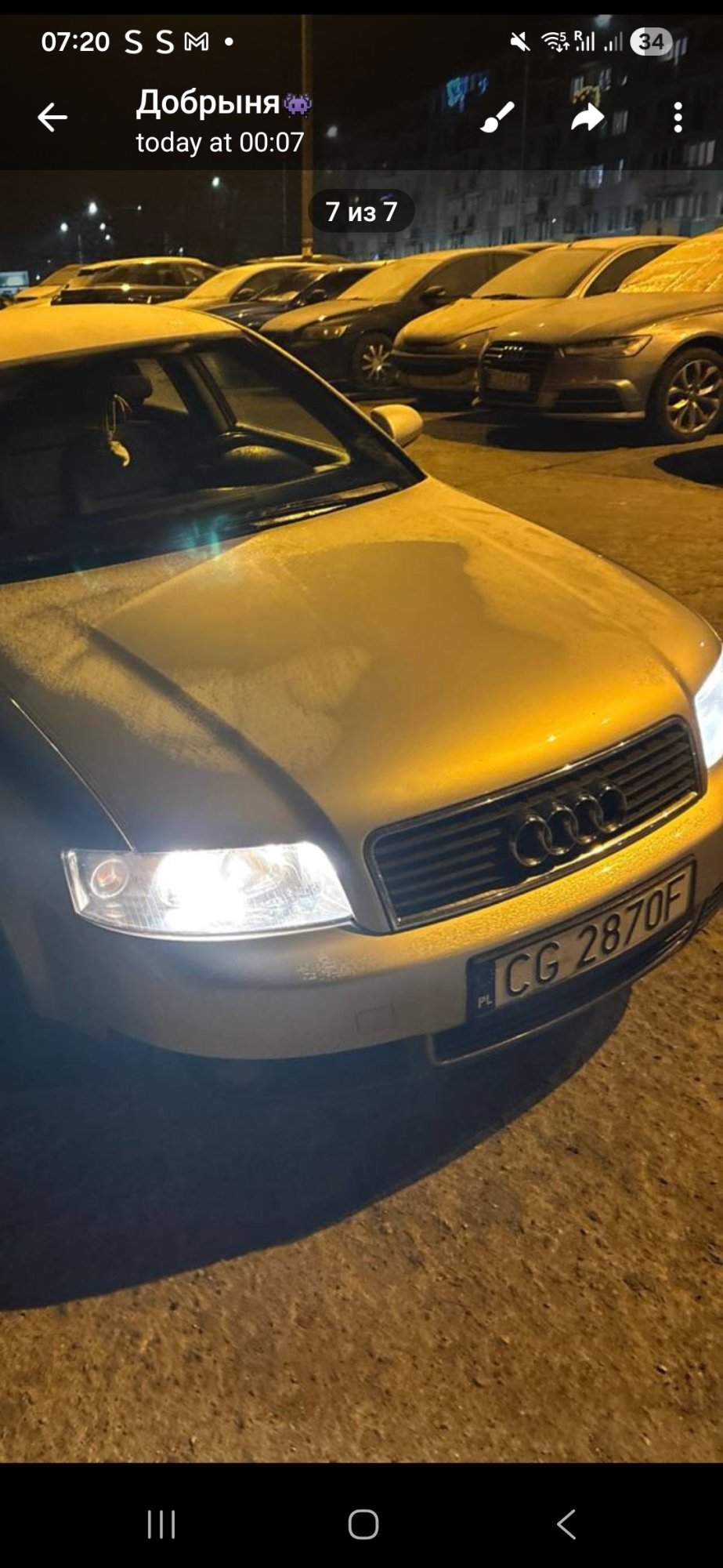 Numer rejestracyjny CG 2870F posiada AUDI A4 - CG2870F