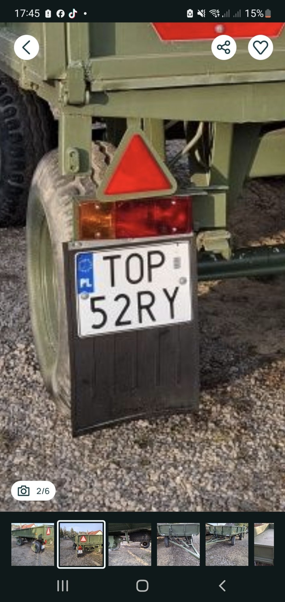 Numer rejestracyjny TOP 52RY posiada SANOK D-46B - TOP52RY