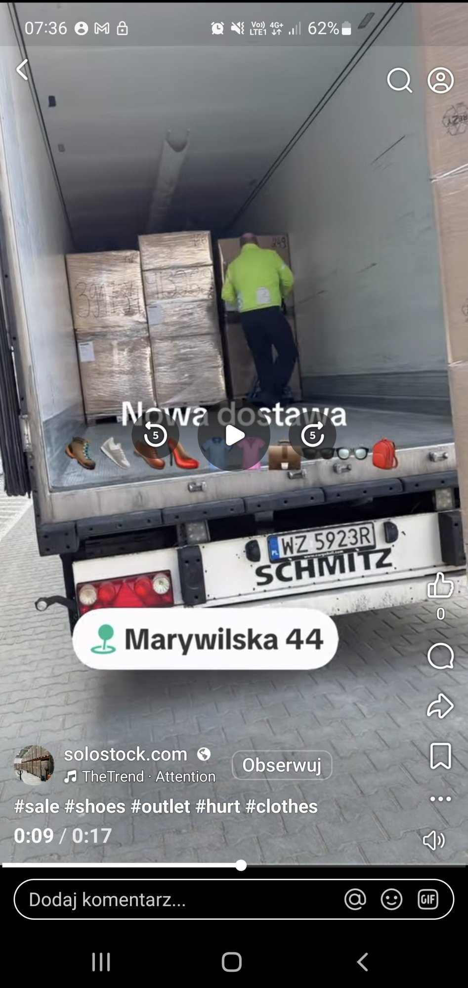 Numer rejestracyjny WZ 5923R posiada SCHMITZ CARGOBULL  SCB*S3B - WZ5923R